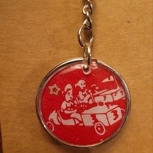 Red tootsie pop Keychain